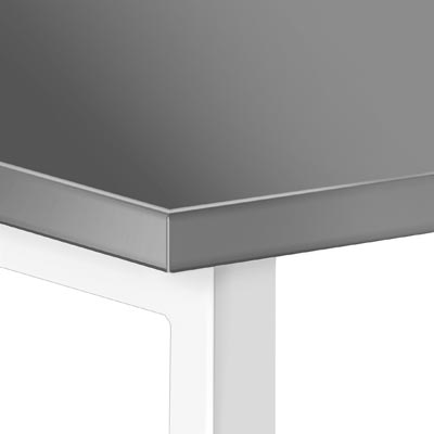 21 mm thick plywood coated with 2 mm metal sheet