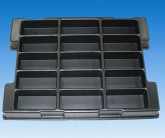 Standarized ESD trays for boards and components storage 