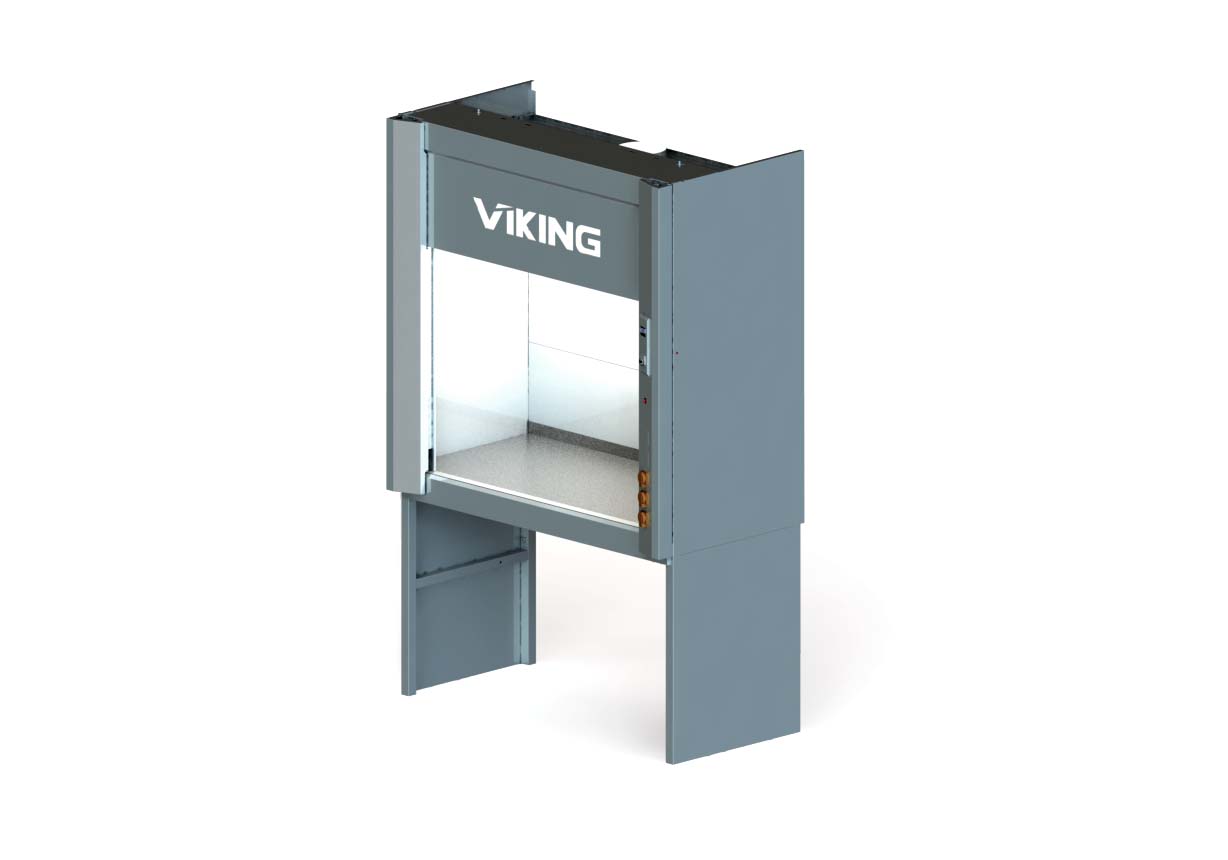 Fume cupboard LLC - MF with metal storage unit