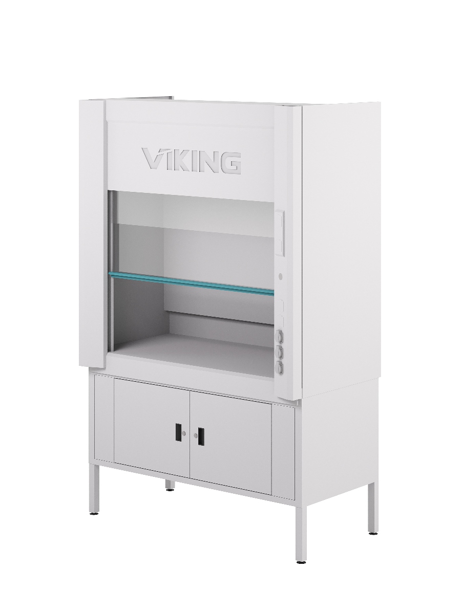 Fume hood LLC with metal storage unit Fume cupboard LLC with metal storage unit